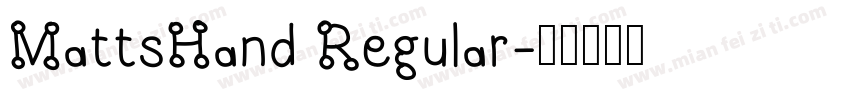 MattsHand Regular字体转换